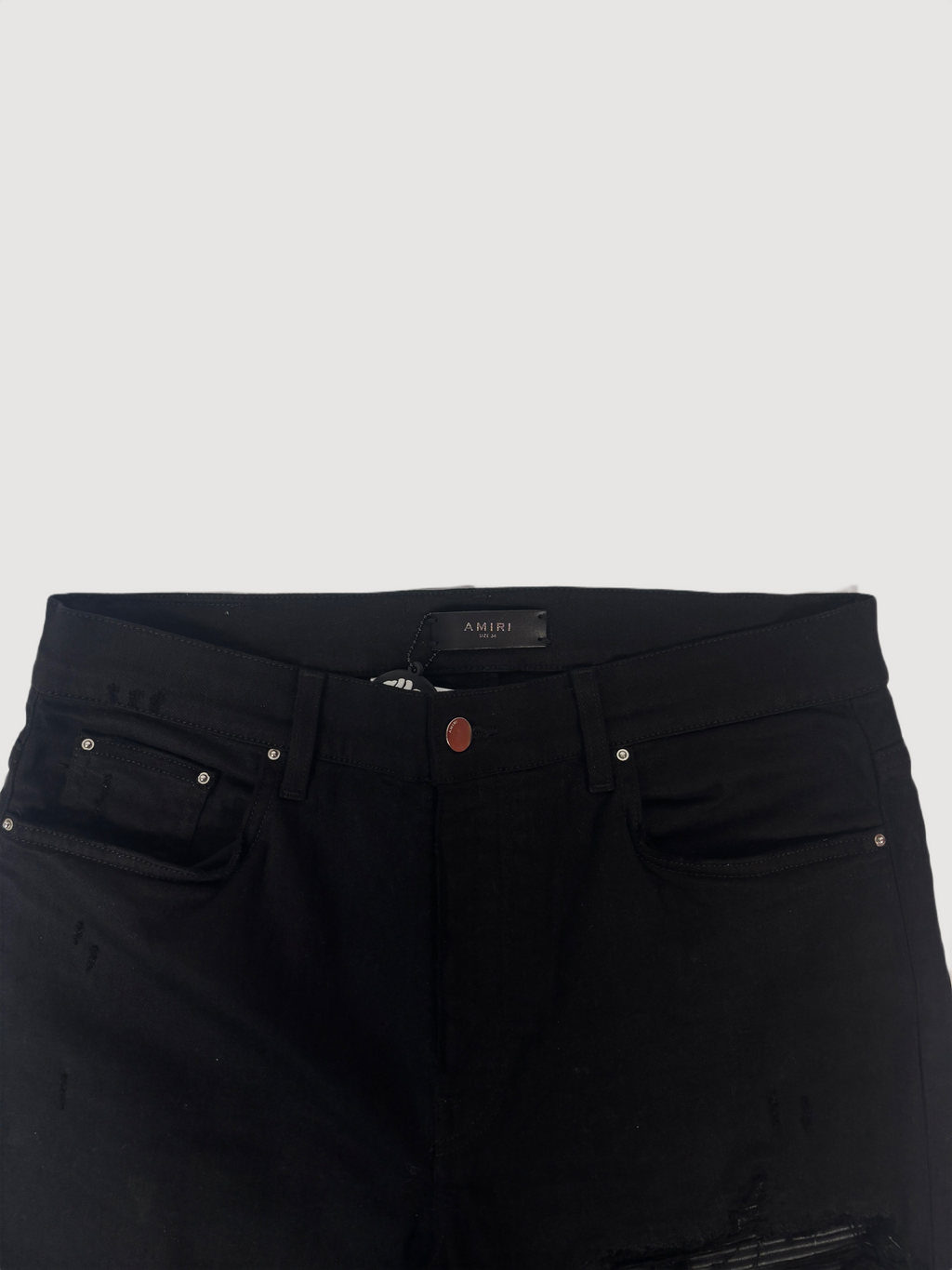 Amiri Black Distressed Jeans