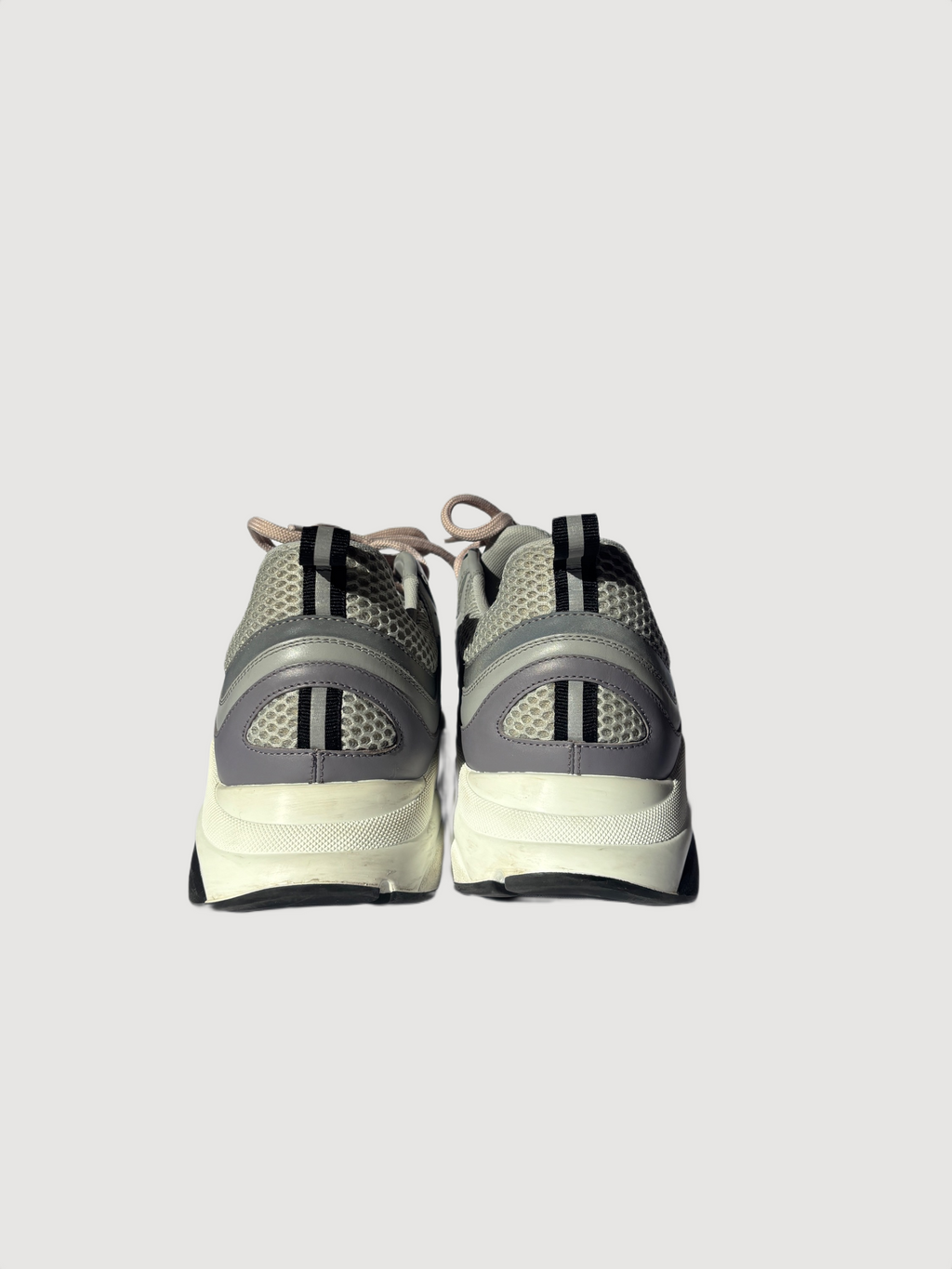 Dior B22 leather low sneakers grey