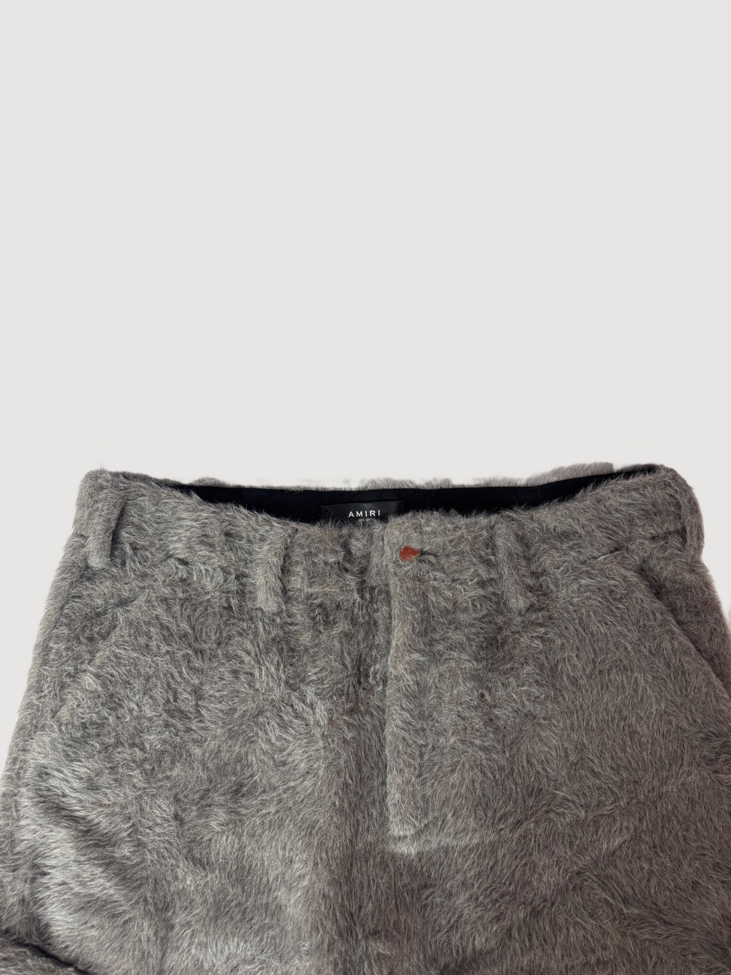 Amiri Alpaca Wool Cargo Pants Grey