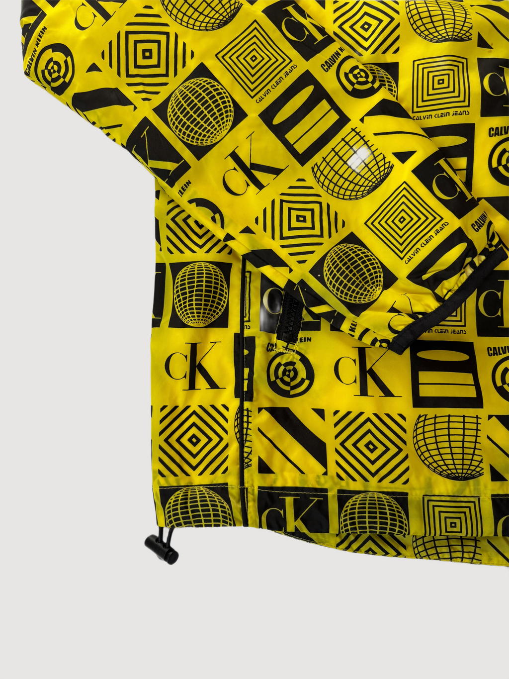 Calvin Klein Jeans Printed Yellow Track Jacket