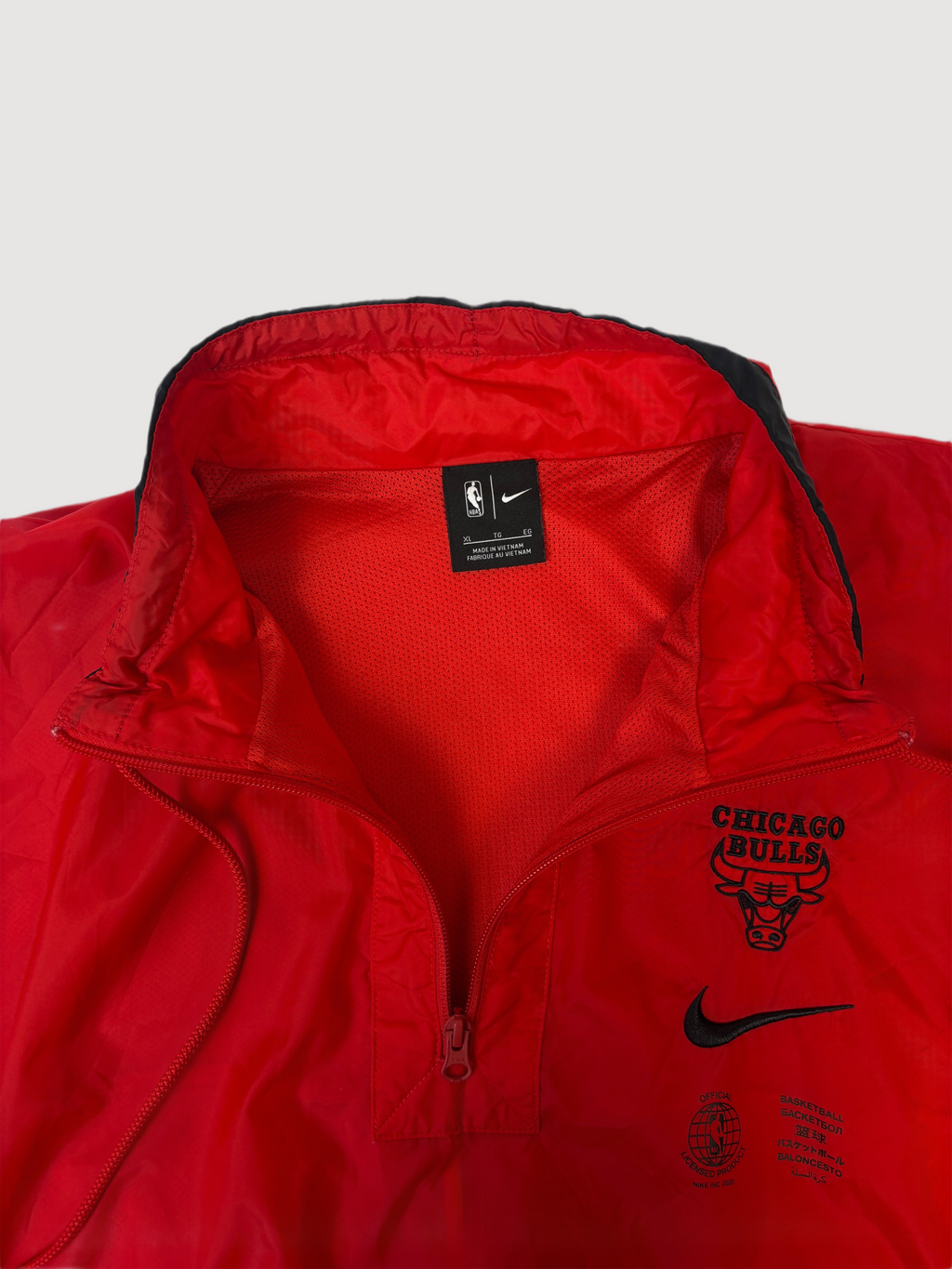 Nike Chicago Bulls Vintage Half-Zip Windbreaker