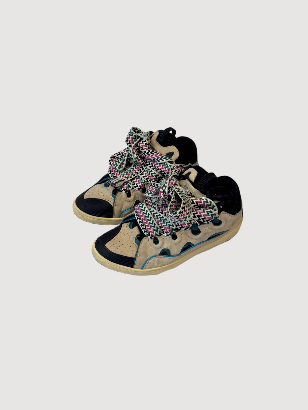 Lanvin Curb Sneaker Sail Turquoise Purple