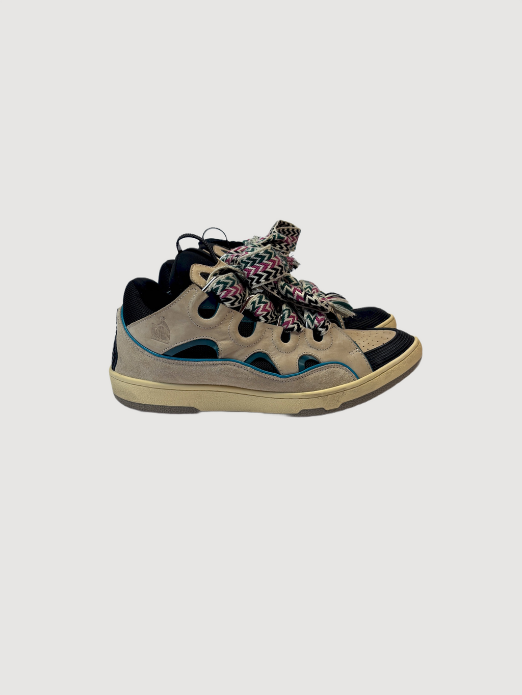 Lanvin Curb Sneaker Sail Turquoise Purple