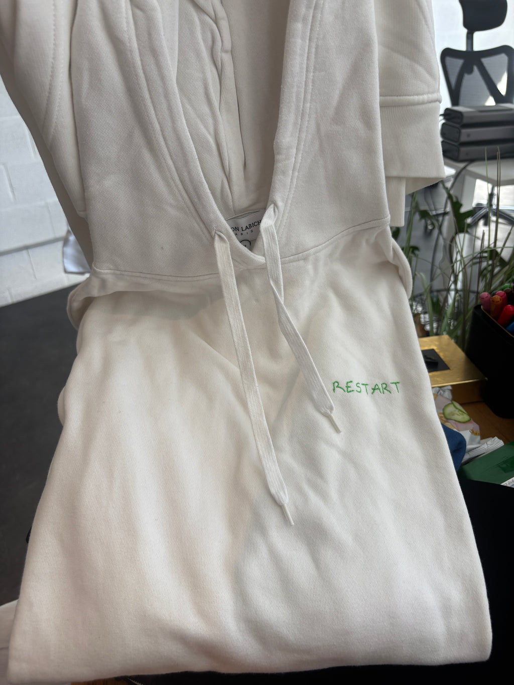 White Hoodie Maison Labiche