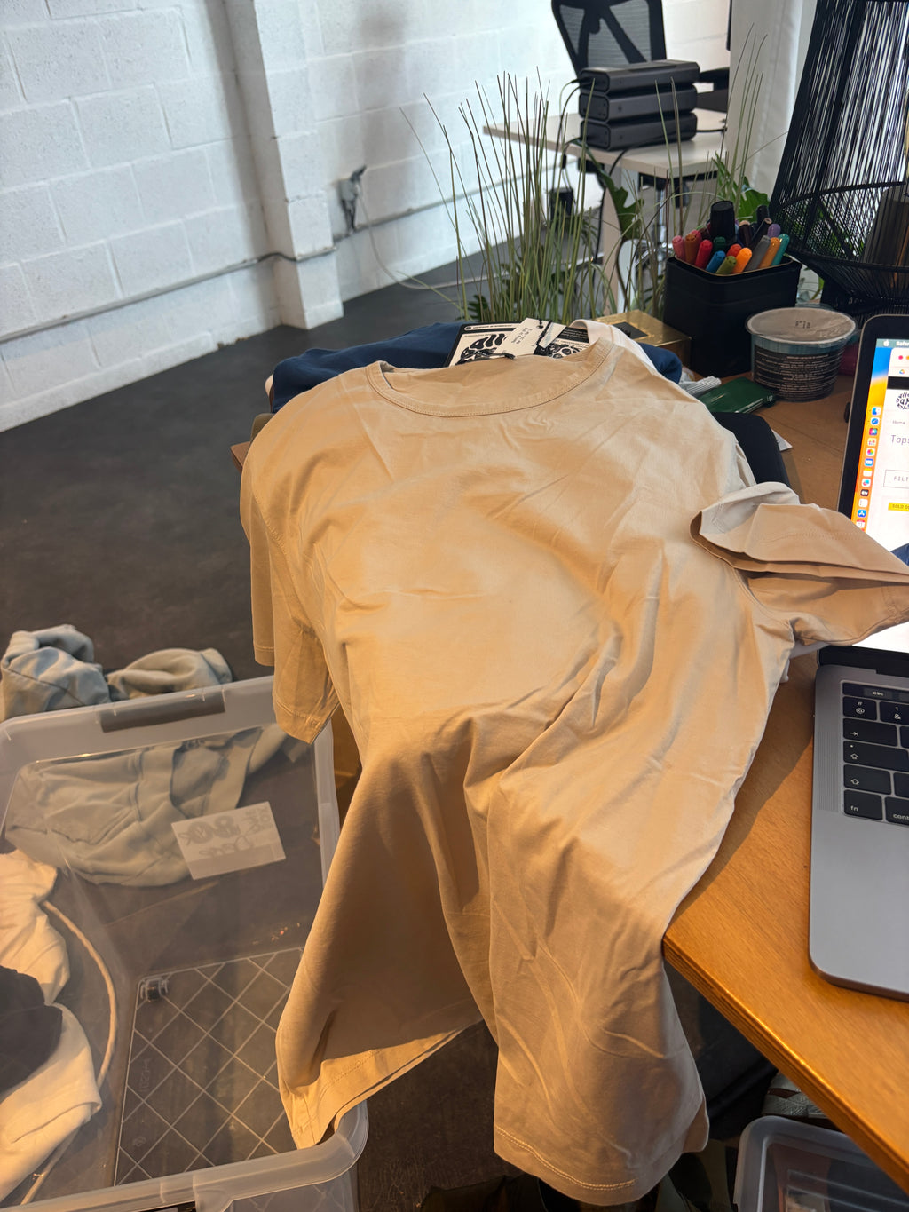 Beige T-Shirt Theory