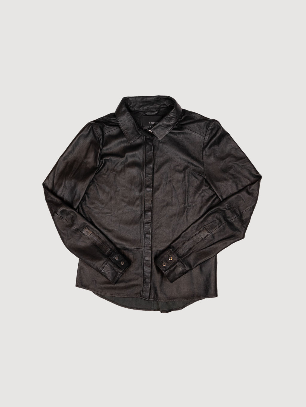 Studio AR leather blouse