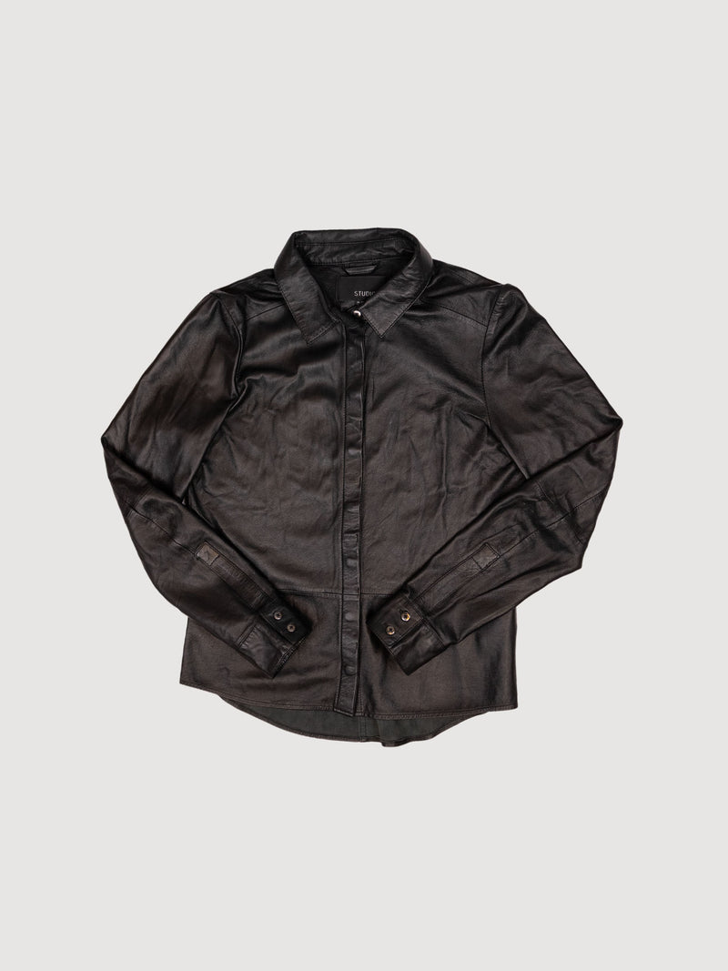 Studio AR leather blouse