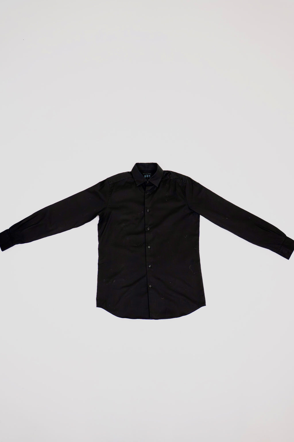Massimo Dutti Black Formal Long Sleeve Shirt