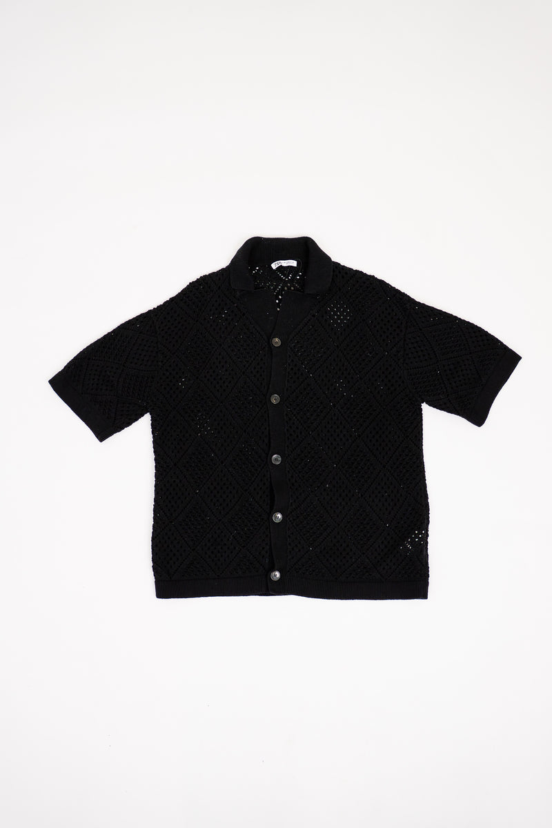 Zara Knitted Polo Shirt