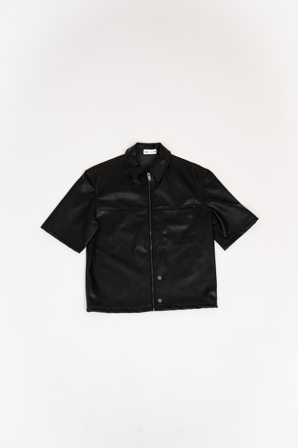 Zara Leather Effect Overshirt