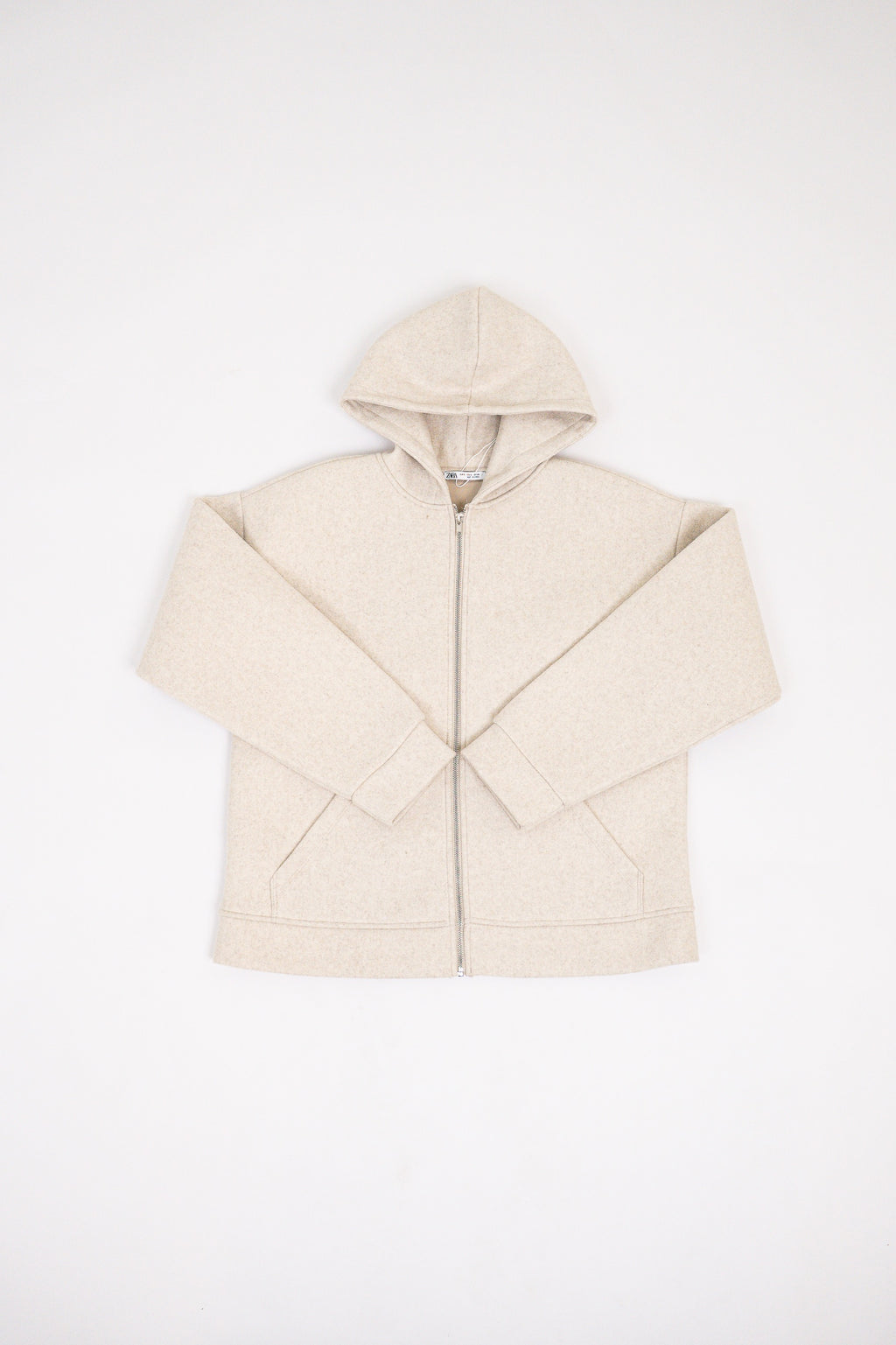 Zara Beige Scuba Sweatshirt