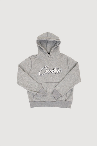 corteizセットアップ ロゴフルオレセンスsizeM Corteiz Satin Allstarz Applique Hoodie Grey worn by Sandy