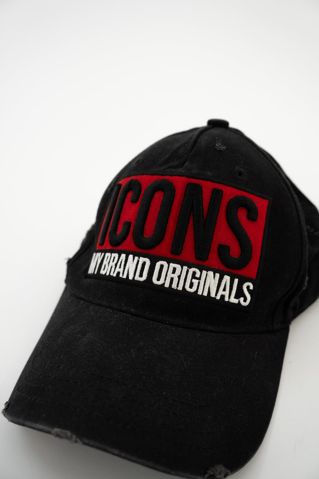 Dsquared2 Icon cap with a distressed effect