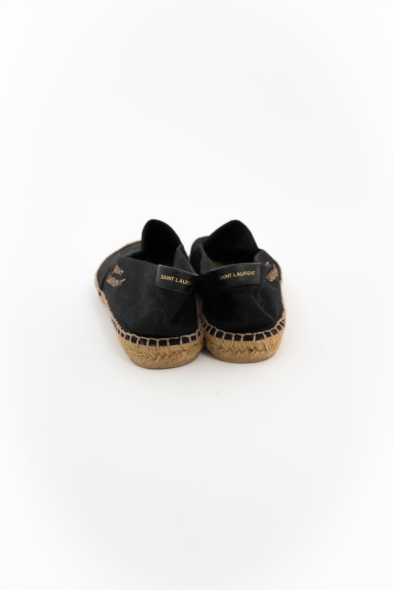 Saint Laurent logo-embroidered espadrilles