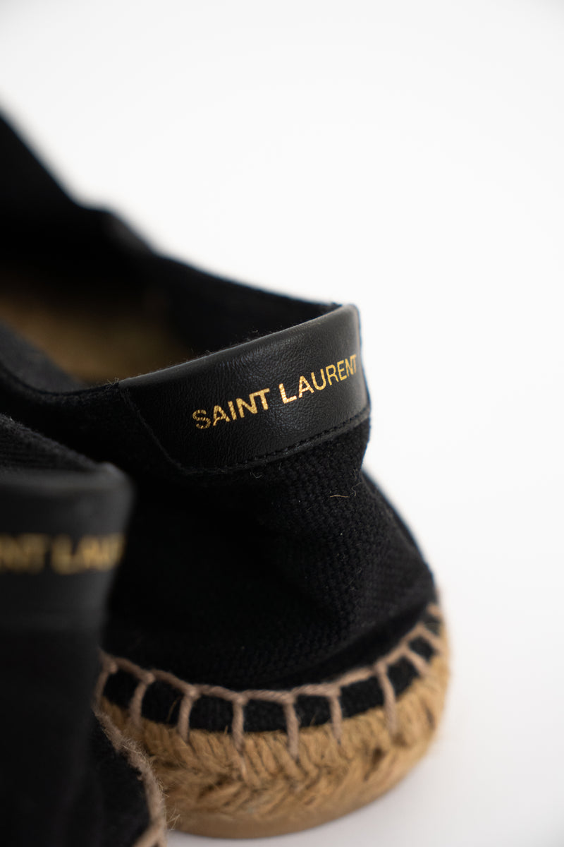 Saint Laurent logo-embroidered espadrilles