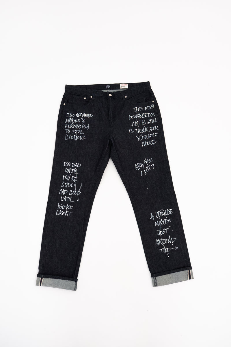 Evisu Indigo Jeans Narrow Comfort Denim