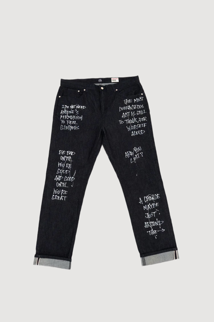 Evisu Indigo Jeans Narrow Comfort Denim