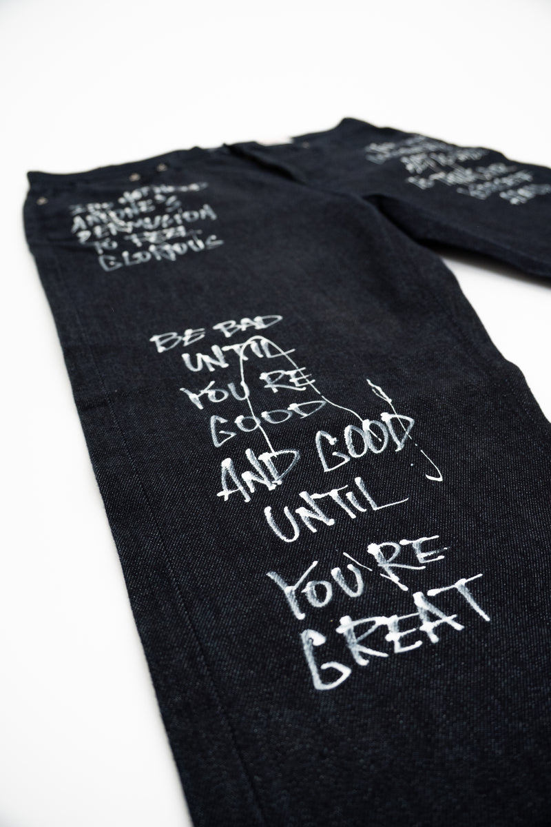 Evisu Indigo Jeans Narrow Comfort Denim