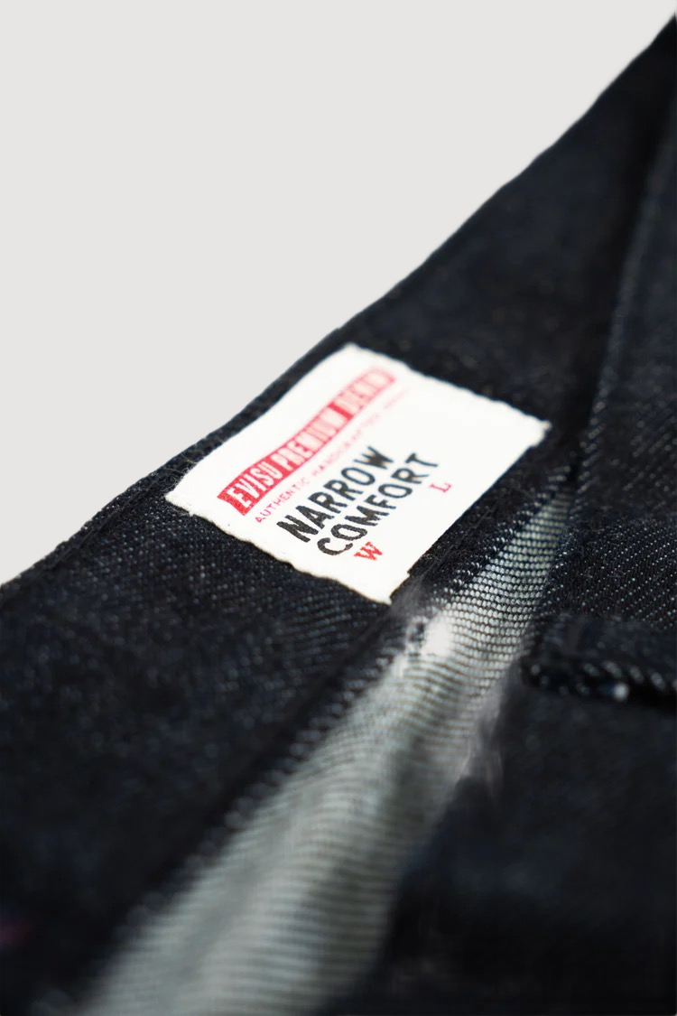 Evisu Indigo Jeans Narrow Comfort Denim