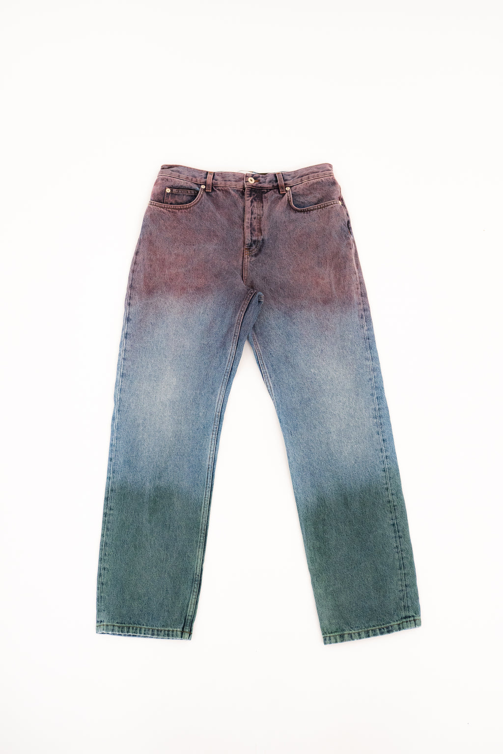 Paula's Ibiza Tricolor Denim Trousers Loewe
