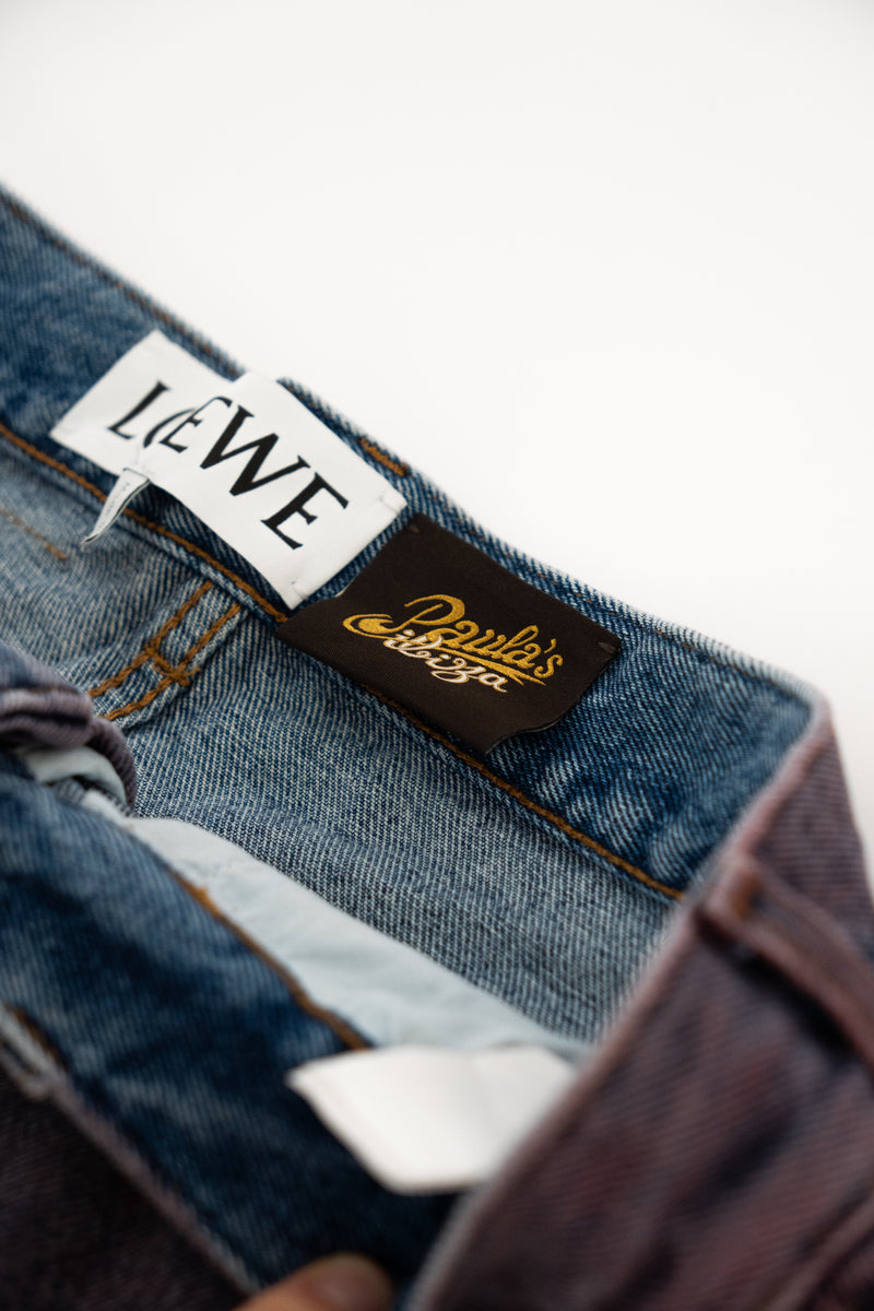 Paula's Ibiza Tricolor Denim Trousers Loewe