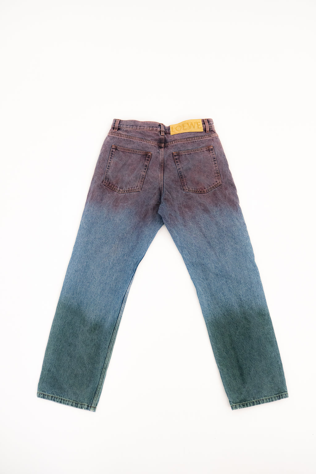 Paula's Ibiza Tricolor Denim Trousers Loewe