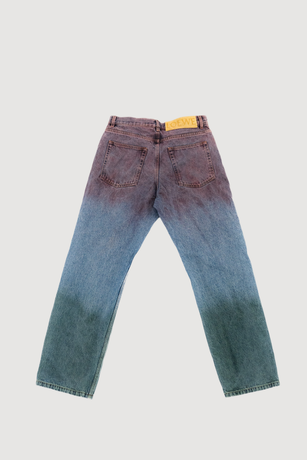 Paula's Ibiza Tricolor Denim Trousers Loewe