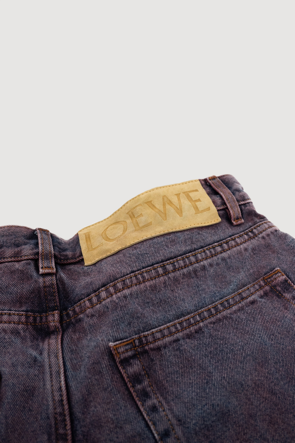 Paula's Ibiza Tricolor Denim Trousers Loewe