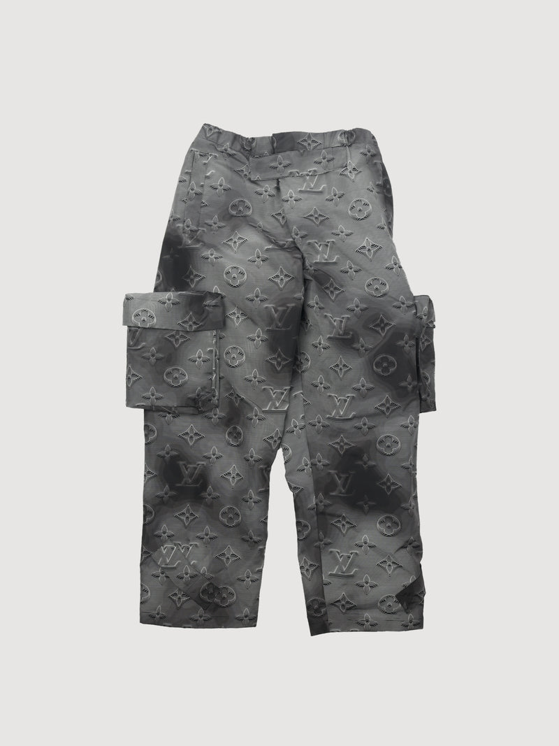 Monogram Removable 3D Pockets Cargo Pants