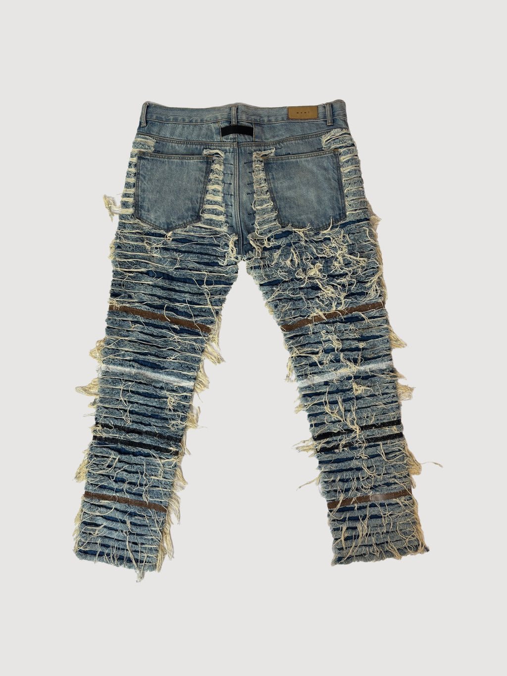 MNML Distressed Lace Denim Jeans