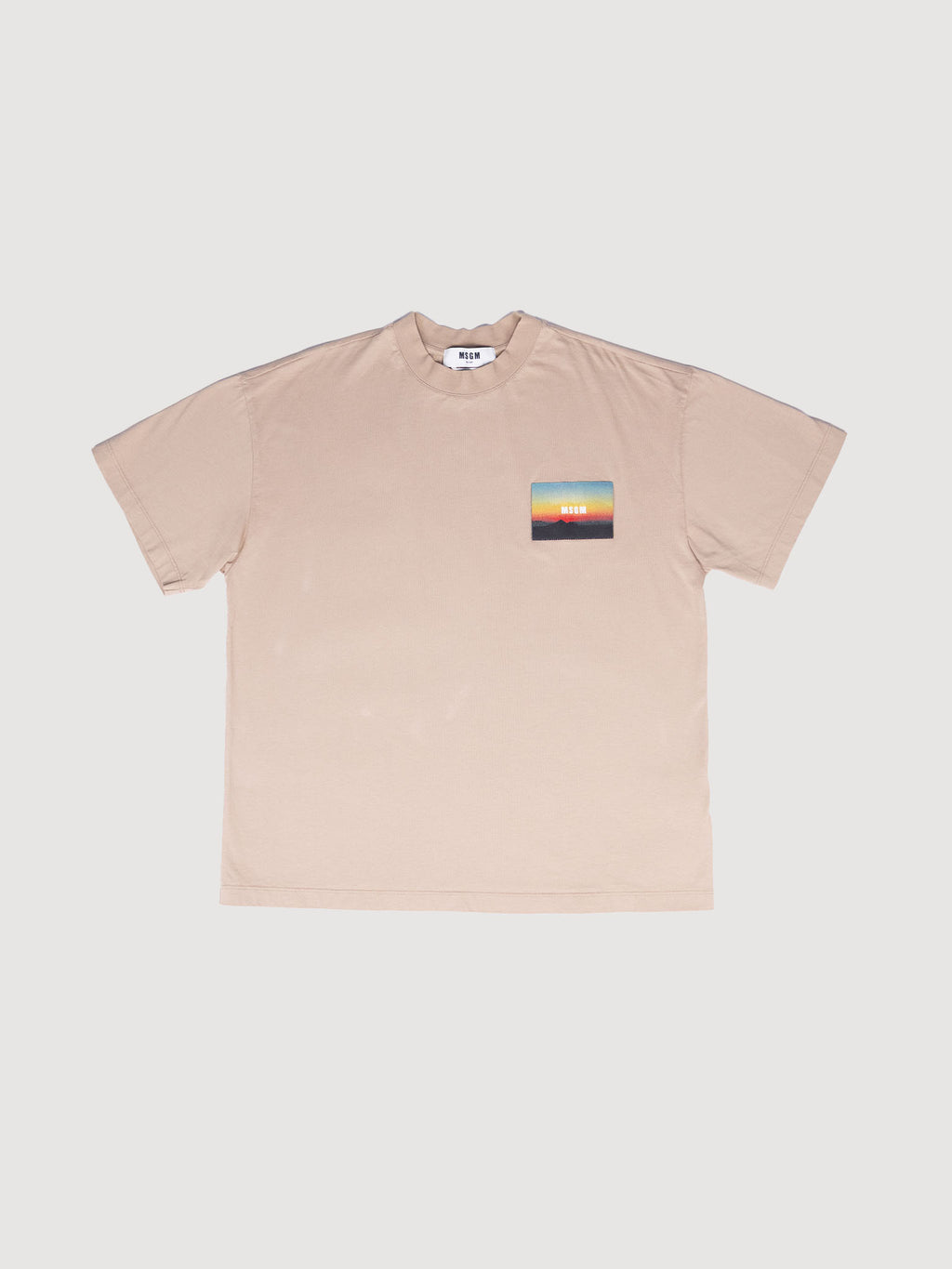 MSGM logo patch crewneck t-shirt