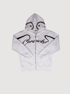 Carsicko white Love Spread zip-up hoodie