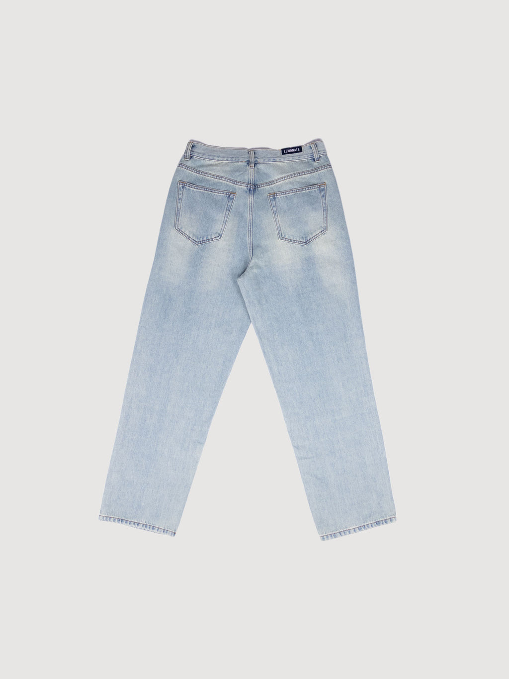 Straight fit denim trousers