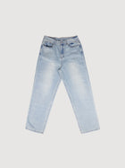 Straight fit denim trousers