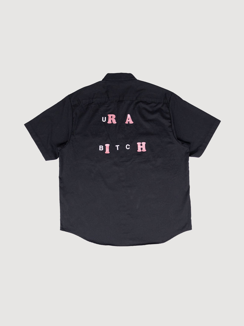 Supreme Bitch Short-Sleeve Work Shirt