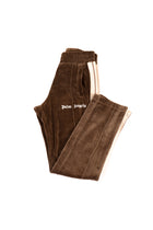 Palm Angels Brown Velvet Track Pants