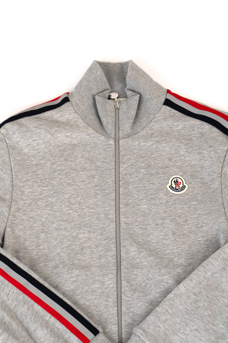 Moncler 3M Stripe Grey Zip Tracksuit