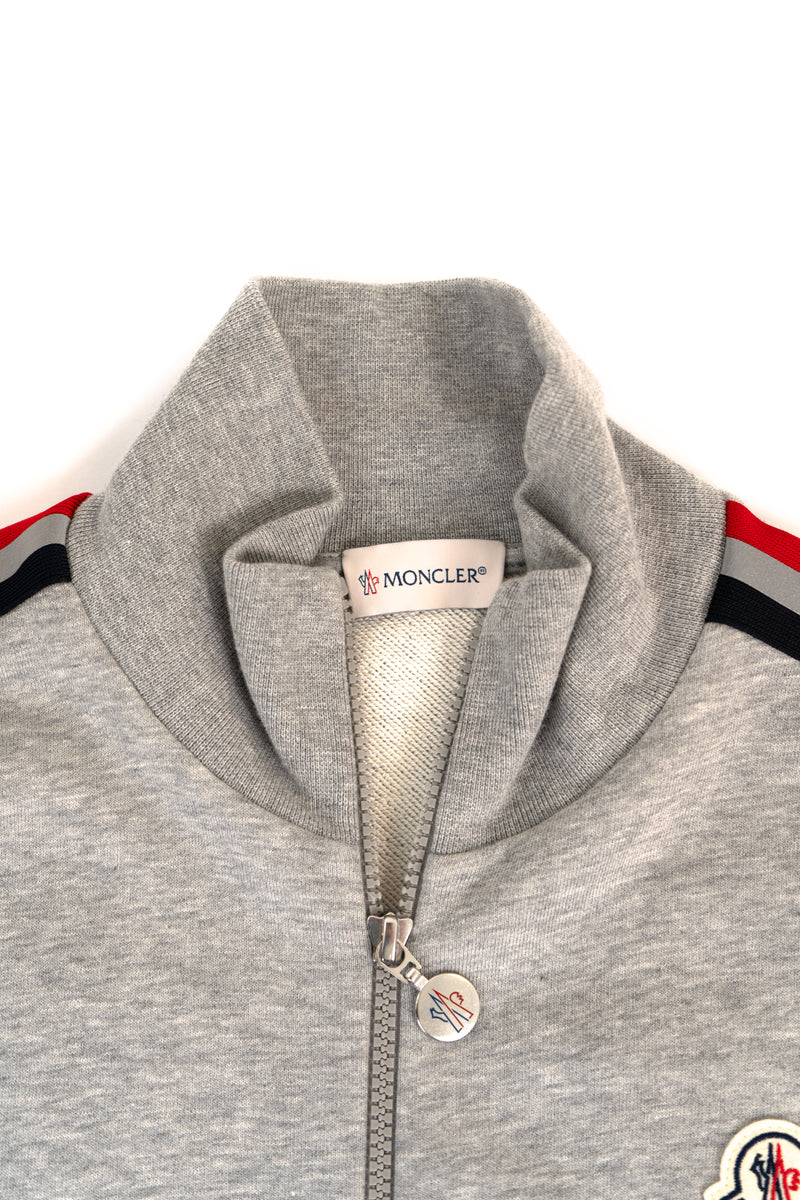 Moncler 3M Stripe Grey Zip Tracksuit