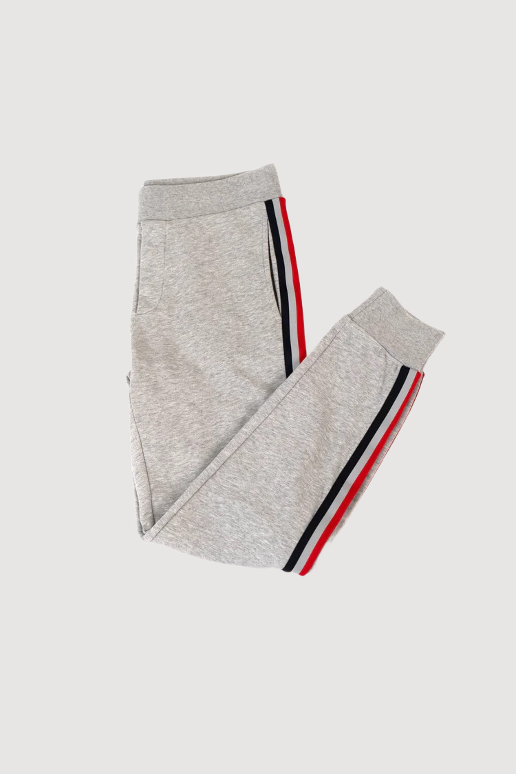 Moncler 3M Stripe Grey Zip Tracksuit