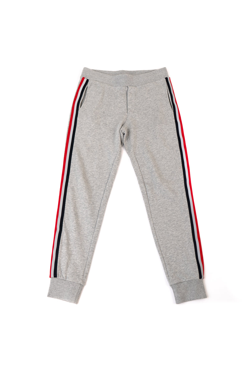 Moncler 3M Stripe Grey Zip Tracksuit