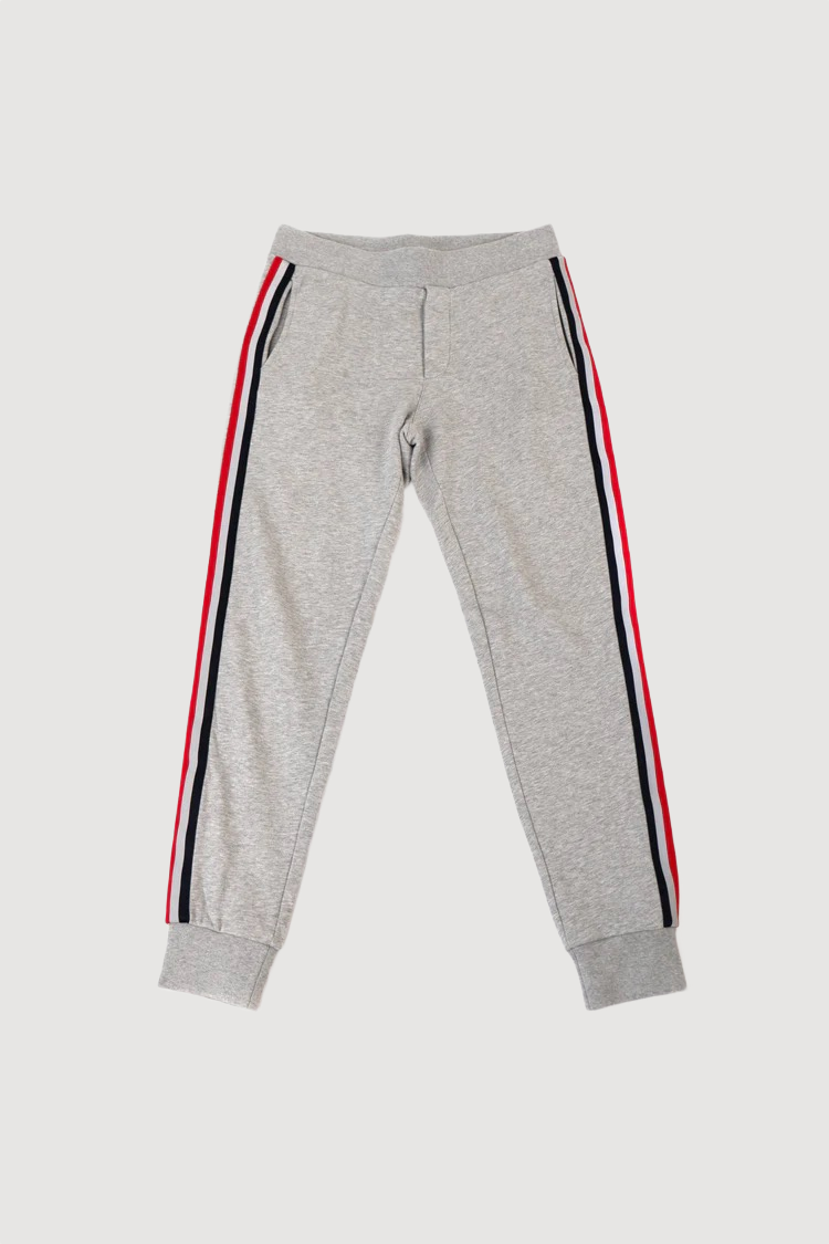 Moncler 3M Stripe Grey Zip Tracksuit