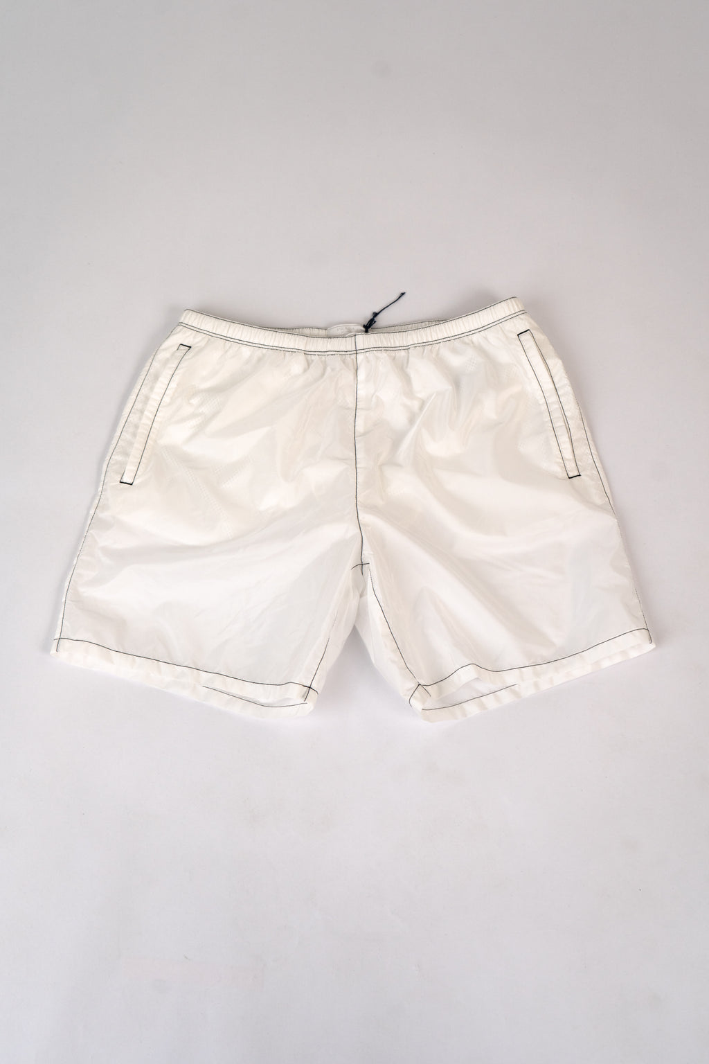 Prada Milano 2021 Re-Nylon Triangle Logo Shorts - IT52