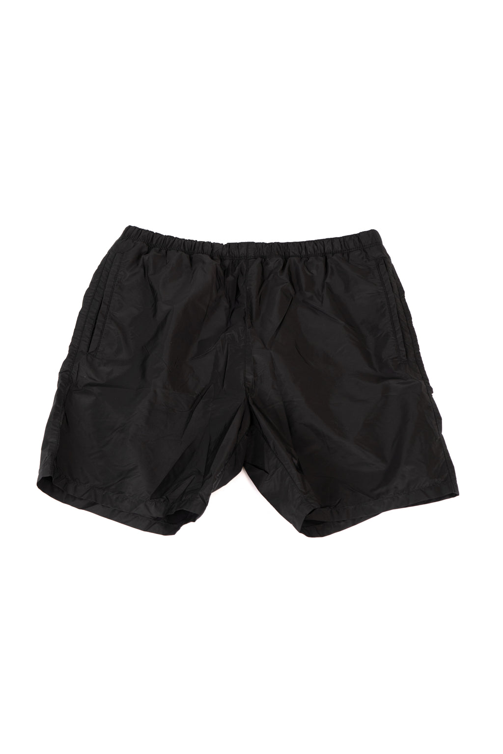 Prada logo-plaque swim shorts