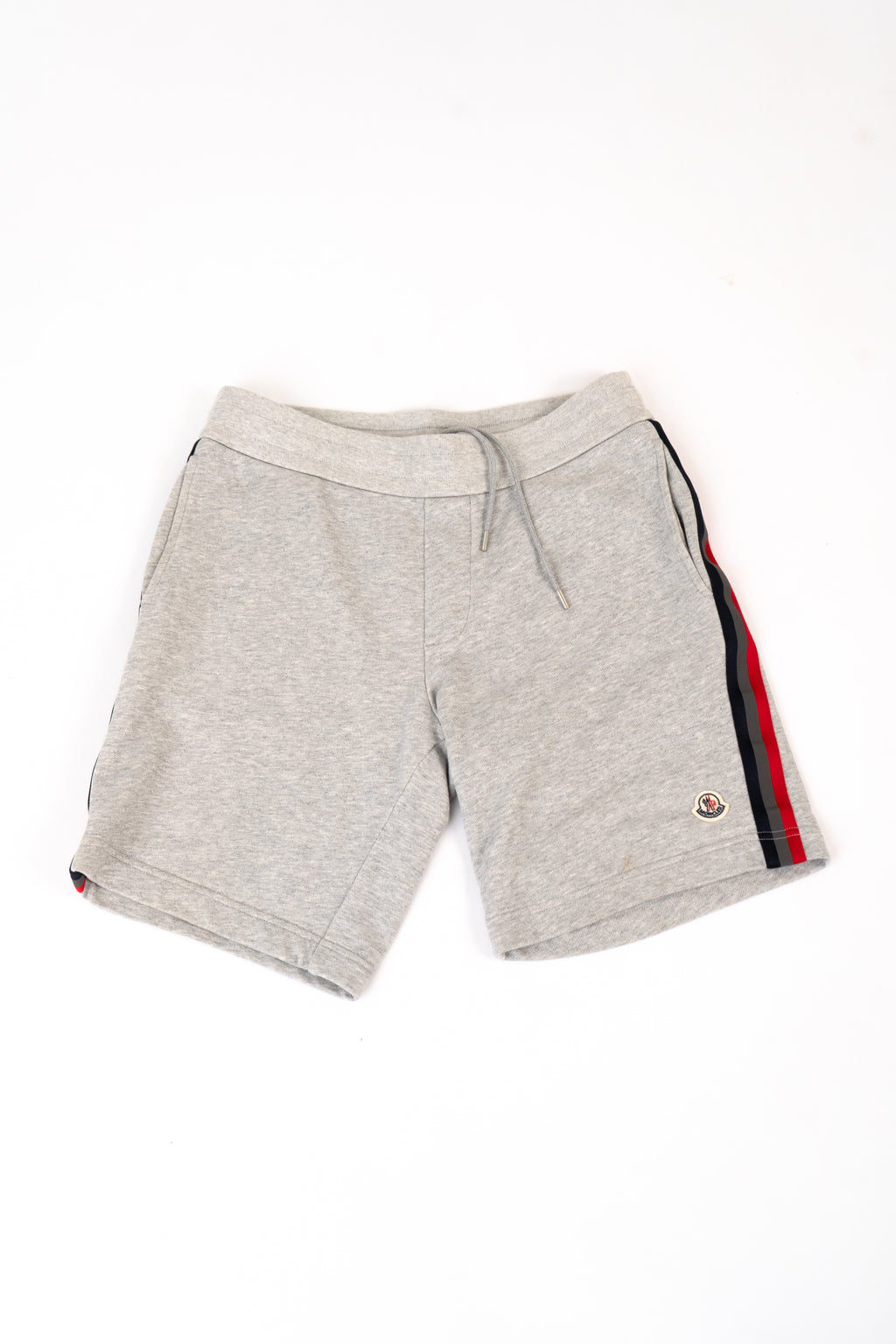 Moncler Cotton Sweat Shorts W/ Logo Side Bands