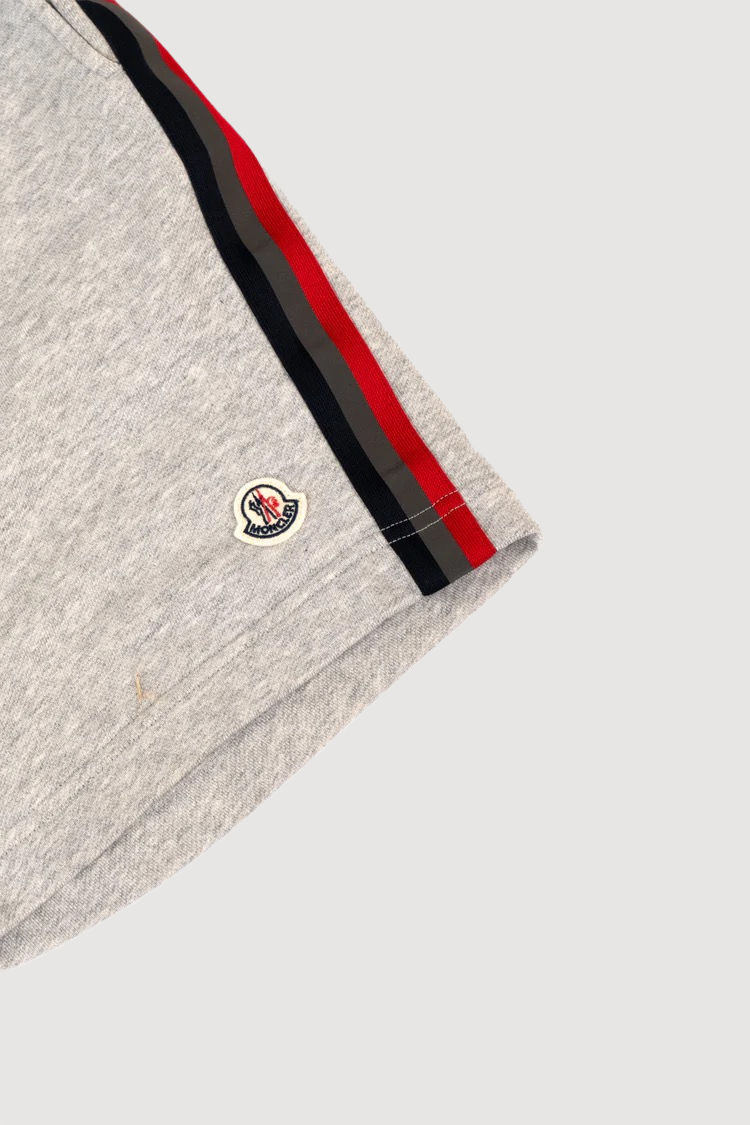 Moncler Cotton Sweat Shorts W/ Logo Side Bands