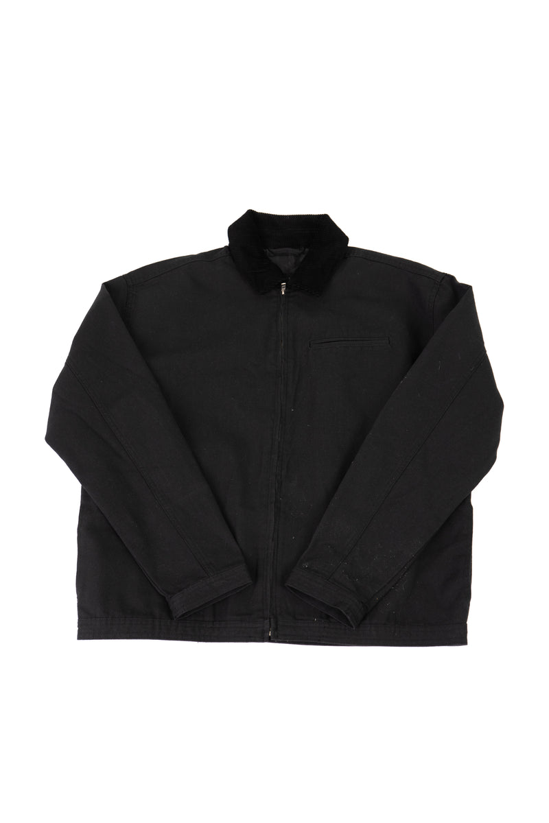 ASOS DESIGN Harrington Jacket with velour detail