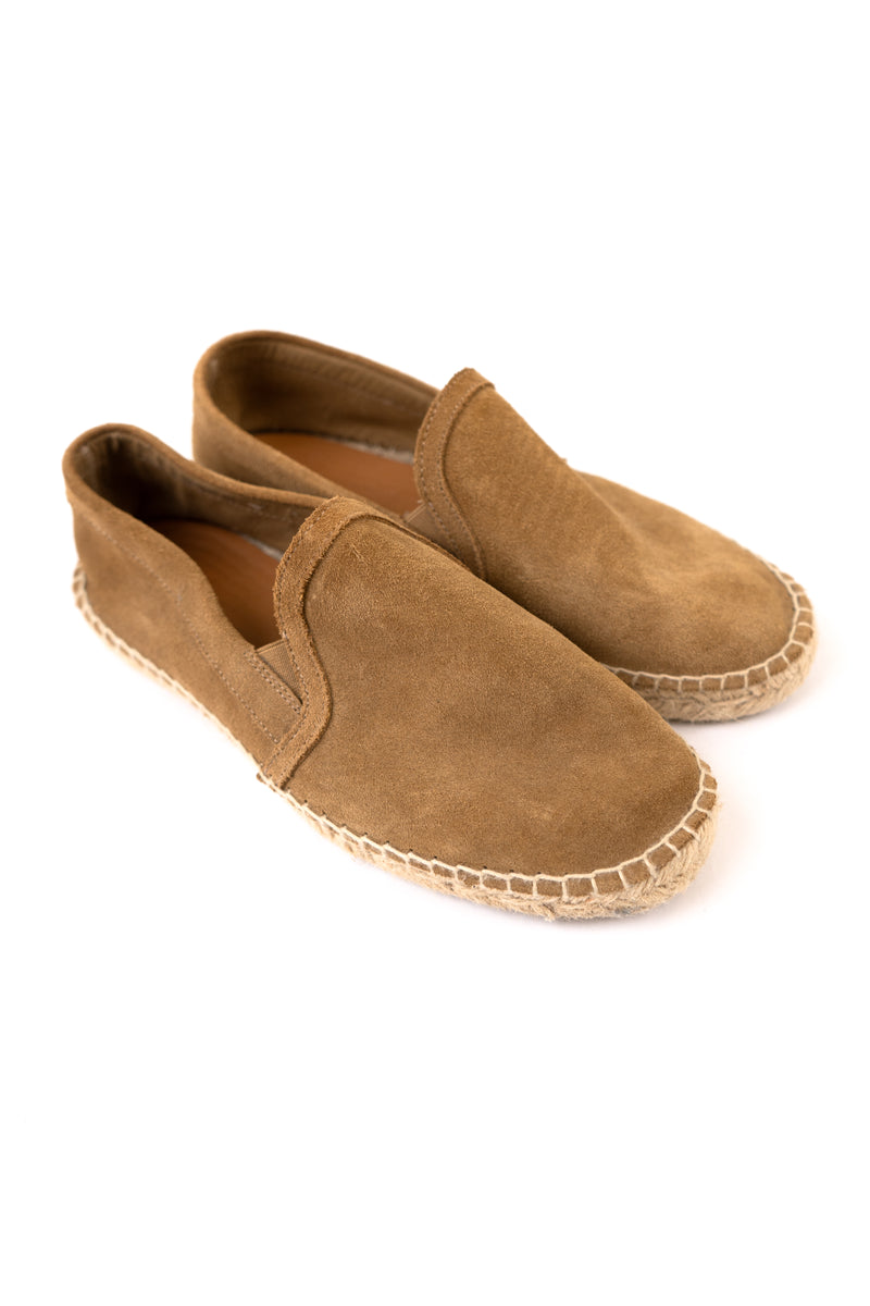 Suede Espadrilles Light Brown