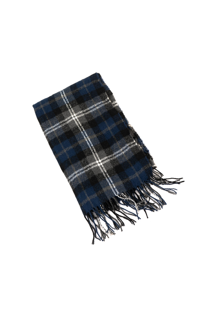 Checked scarf with Fringles