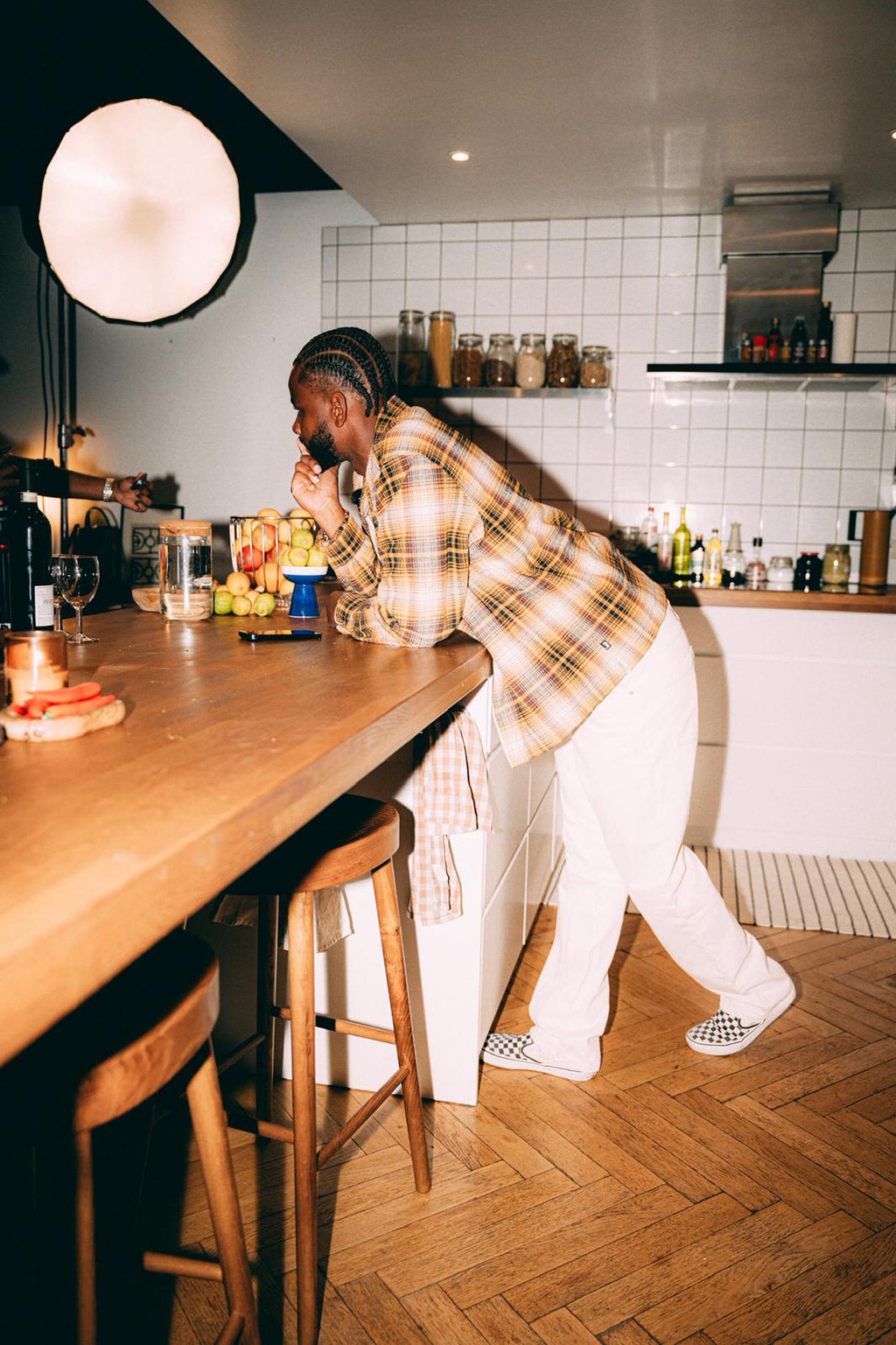 STUSSY JACK SHADOW PLAID ZIP SHIRT