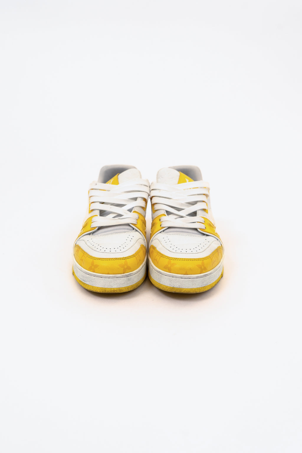 Louis Vuitton Trainer White Yellow Monogram